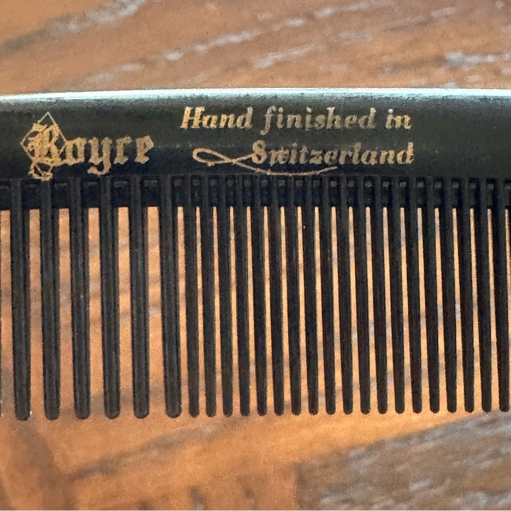 Vintage 1970s Royce Leather Men’s Grooming Kit - Made in Austria Gold Tone Tools - Picture 10 of 17